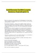 END OF SEMESTER TEST WITH COMPLETE SOLUTIONS