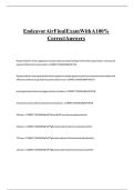 Endeavor Air Final Exam With A 100- Correct Answers