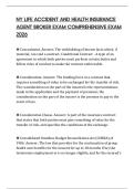 NY LIFE ACCIDENT AND HEALTH INSURANCE AGENT BROKER EXAM COMPREHENSIVE EXAM 2026