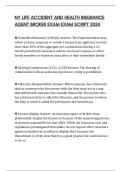 NY LIFE ACCIDENT AND HEALTH INSURANCE AGENT BROKER EXAM EXAM SCRIPT 2026