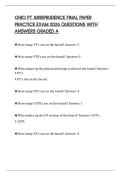 OHIO PT JURISPRUDENCE FINAL PAPER PRACTICE EXAM 2026 QUESTIONS WITH ANSWERS GRADED A