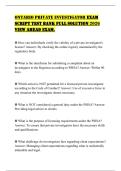 ONTARIO PRIVATE INVESTIGATOR EXAM SCRIPT TEST BANK FULL SOLUTION 2026 VIEW AHEAD EXAM&period;