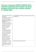 CCA Exam Preparation NEWEST VERSION WITH  COMPLETE QUESTIONS AND CORRECT DETAILED  ANSWERSVERIFIED 100&percnt; ALREADY GRADED  A&plus;BRAND NEW&excl;&excl; 