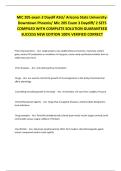 MIC 205 exam 3 Daydif ASU&sol; Arizona State University-Downtown Phoenix&sol; Mic 205 Exam 3 Daydiff&sol; 2 SETS COMPILED WITH COMPLETE SOLUTION GUARANTEED SUCCESS NEW EDITION 100&percnt; VERIFIED CORRECT 