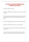 SOC 2206A - FINAL EXAM QUESTIONS AND ANSWERS 100&percnt; VERIFIED 