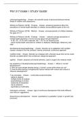 PSY 217 EXAM 1 STUDY GUIDE