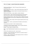 PSY 217 EXAM 1 QUESTIONS AND ANSWERS