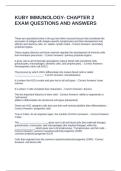 KUBY IMMUNOLOGY- CHAPTER 2 EXAM QUESTIONS AND ANSWERS
