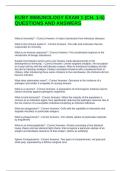 KUBY IMMUNOLOGY EXAM 1 &lpar;CH&period; 1-5&rpar; QUESTIONS AND ANSWERS