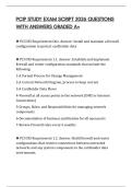 PCIP STUDY EXAM SCRIPT 2026 QUESTIONS WITH ANSWERS GRADED A&plus;