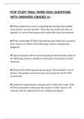 PCIP STUDY FINAL PAPER 2026 QUESTIONS WITH ANSWERS GRADED A&plus;