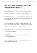 PCIP STUDY FINAL PAPER 2026 QUESTIONS WITH ANSWERS GRADED A&plus;