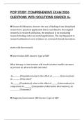 PCIP STUDY COMPREHENSIVE EXAM 2026 QUESTIONS WITH SOLUTIONS GRADED A&plus;