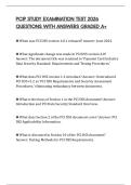 PCIP STUDY EXAMINATION TEST 2026 QUESTIONS WITH ANSWERS GRADED A&plus;