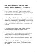 PCIP STUDY EXAMINATION TEST 2026 QUESTIONS WITH ANSWERS GRADED A&plus;