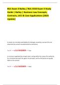 BUL Exam 3 Bailey &sol; BUL 3310 Exam 3 Study  Guide &vert; Bailey &vert; Business Law Concepts&comma;  Contracts&comma; UCC & Case Applications &lpar;2025  Update&rpar;