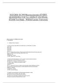 2025&vert;2026 EC390 Macroeconomics EVERY QUESTIONS YOU&rsquo;LL EXPECT ON FINAL EXAM Test Bank - Wilfrid Laurier University