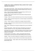 COMM 1000 PUBLIC SPEAKING FINAL EXAM STUDY GUIDE AUBURN UNIVERSITY
