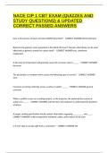 NACE CIP 1 CBT EXAM &lpar;QUIZZES AND STUDY QUESTIONS&rpar; & UPDATED CORRECT PASSED ANSWERS