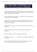 SOC-1010 EXAM 3 &lpar;CHAPTERS 13-14 AND 16-21&rpar; well answered 2025&sol;2026