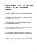PSYC 140 MODULE 6 EXAM FINAL PAPER 2026 COMPLETE QUESTIONS WITH CORRECT ANSWERS