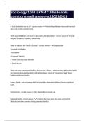 Sociology 1010 EXAM 3 Flashcards questions well answered 2025&sol;2026