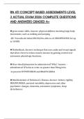 RN ATI CONCEPT-BASED ASSESSMENTS LEVEL 3 ACTUAL EXAM 2026 COMPLETE QUESTIONS AND ANSWERS GRADED A&plus;