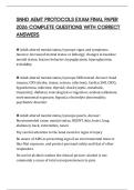 SNHD AEMT PROTOCOLS EXAM FINAL PAPER 2026 COMPLETE QUESTIONS WITH CORRECT ANSWERS