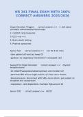 NR 341 FINAL EXAM WITH 100&percnt; CORRECT ANSWERS 2025&sol;2026