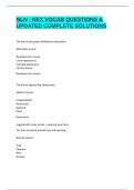 NLN - NEX VOCAB QUESTIONS & UPDATED COMPLETE SOLUTIONS