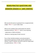 NDAEB Practice Questions and Answers &ndash; 100&percnt; Verified A&plus; Study Material