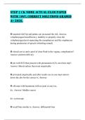 STEP 2 CK NBME ACTUAL EXAM PAPER WITH 100&percnt; CORRECT SOLUTIONS GRADED A&plus; 2026&period;