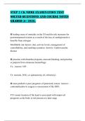 STEP 2 CK NBME EXAMINATION TEST SOLVED QUESTIONS AND COURSE NOTES GRADED A&plus; 2026