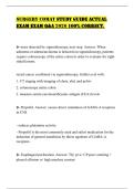 SURGERY COMAT STUDY GUIDE ACTUAL EXAM EXAM Q&A 2026 100&percnt; CORRECT&period;