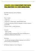 SURGERY COMAT EXAM SCRIPT TEST BANK FULL SOLUTION 2026 VIEW AHEAD EXAM