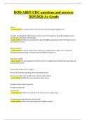 DOD ARFF CDC Exam &vert; Complete Questions & Verified Solutions &vert; Latest Update 2025&sol;2026 &vert; A&plus; Grade