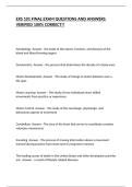 EXS 101 FINAL EXAM QUESTIONS AND ANSWERS VERIFIED 100&percnt; CORRECT&excl;&excl;