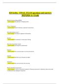 ED Scribe &ndash; Final Exam &vert; Verified Questions & Correct Detailed Answers &vert; Latest A&plus; Grade &vert; 2025&sol;2026 Edition