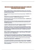 PMK EE E6 CAREER INFORMATION EXAM WITH COMPLETE SOLUTIONS LATEST UPDATE&excl;&excl;
