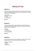 Mobility ATI Test Questions and Correct Answers &lpar;100&percnt; VERIFIED&rpar;&vert; 2025&sol;2026