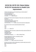 IHI QI&colon;104&comma; IHI PS 105&comma; Patient Safety&colon; IHI QI 101 Introduction to Health Care Improvement Questions and Correct Answers &lpar;100&percnt; VERIFIED&rpar;&vert; 2025&sol;2026