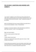 FIN-410 EXAM 1 QUESTIONS AND ANSWERS 100&percnt; CORRECT&excl;&excl;