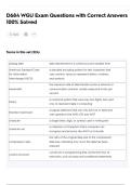 D684 WGU Exam Questions with Correct Answers 100&percnt; Solved