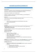 Samenvatting handelscontractenrecht 2025