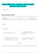 ECMO 3300 Exam 5 Questions with Complete  Solutions 100&percnt; Correct 