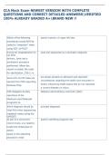 CCA Mock Exam NEWEST VERSION WITH COMPLETE  QUESTIONS AND CORRECT DETAILED ANSWERSVERIFIED  100&percnt; ALREADY GRADED A&plus;BRAND NEW &excl;&excl; 