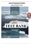 FULL TEST BANK &mdash; Animal Physiology 5th Edition by Richard W&period; Hill&comma; Gordon A&period; Wyse & Margaret Anderson &vert; Complete Chapters 1&ndash;30 Instructor Test Bank With Verified Multiple-Choice & Short-Answer Questions&comma; Correct Answers&comma; Bloom&rsquo;s Taxonomy Tags&comma; Learning Ob
