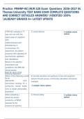 Practice PMHNP-BCNUR 520 Exam Questions 2026-2027 St&period;  Thomas University TEST BANK EXAM COMPLETE QUESTIONS  AND CORRECT DETAILED ANSWERS VERIFIED 100&percnt;  ALREADY GRADED A&plus; LATEST UPDATE