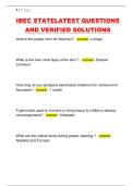 IBEC STATELATEST QUESTIONS  AND VERIFIED SOLUTIONS 