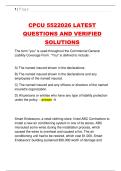 CPCU 552 2026 LATEST  QUESTIONS AND VERIFIED  SOLUTIONS